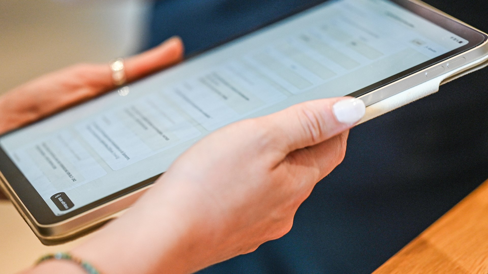 Angebote am iPad aufgelistet